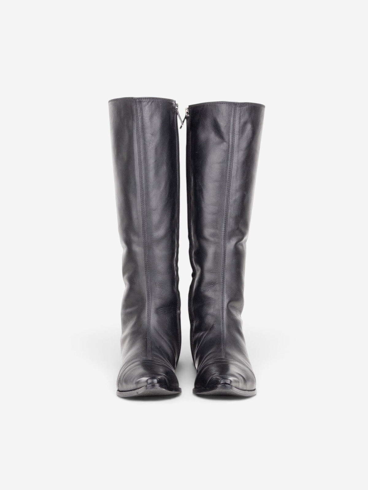 Fendi by Karl Lagerfeld 2000s Mid-Calf Riding Boots – angled view
