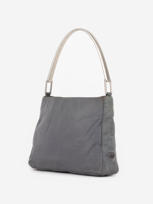 Prada AW98 Vitello Metallo Metal Handle Shoulder Bag – photo 2