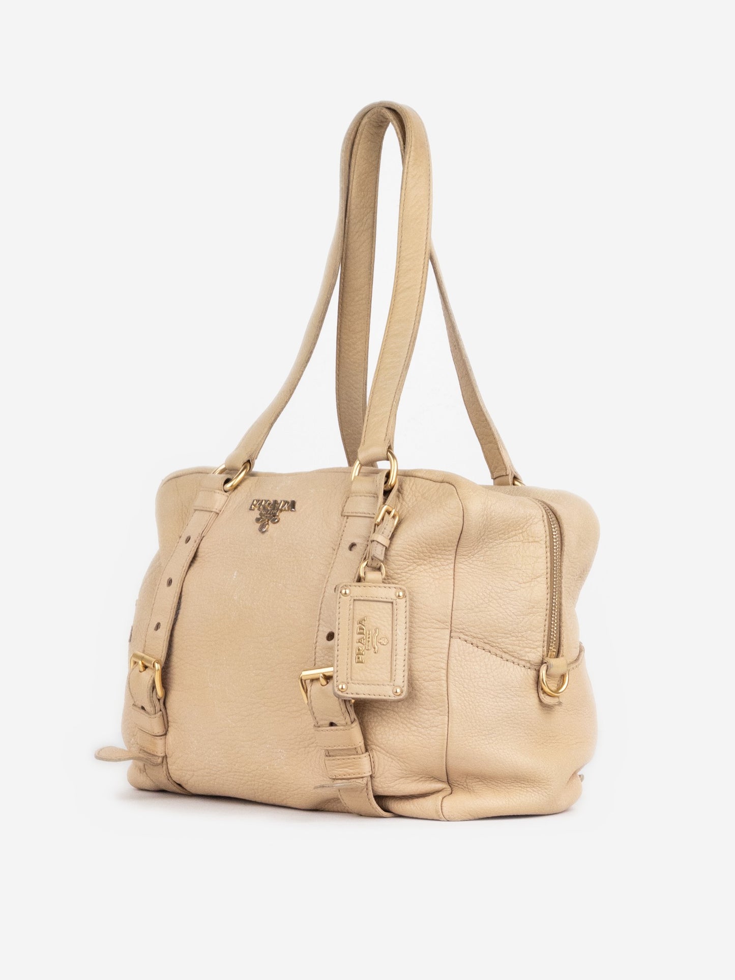 Prada 2000s Bauletto Shopper Shoulder Bag