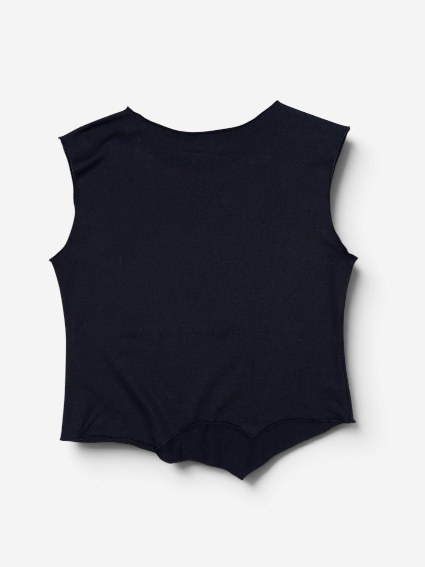 Dior by Galliano 2000s 'Dior Addict' Cut Off Tank Top – back view