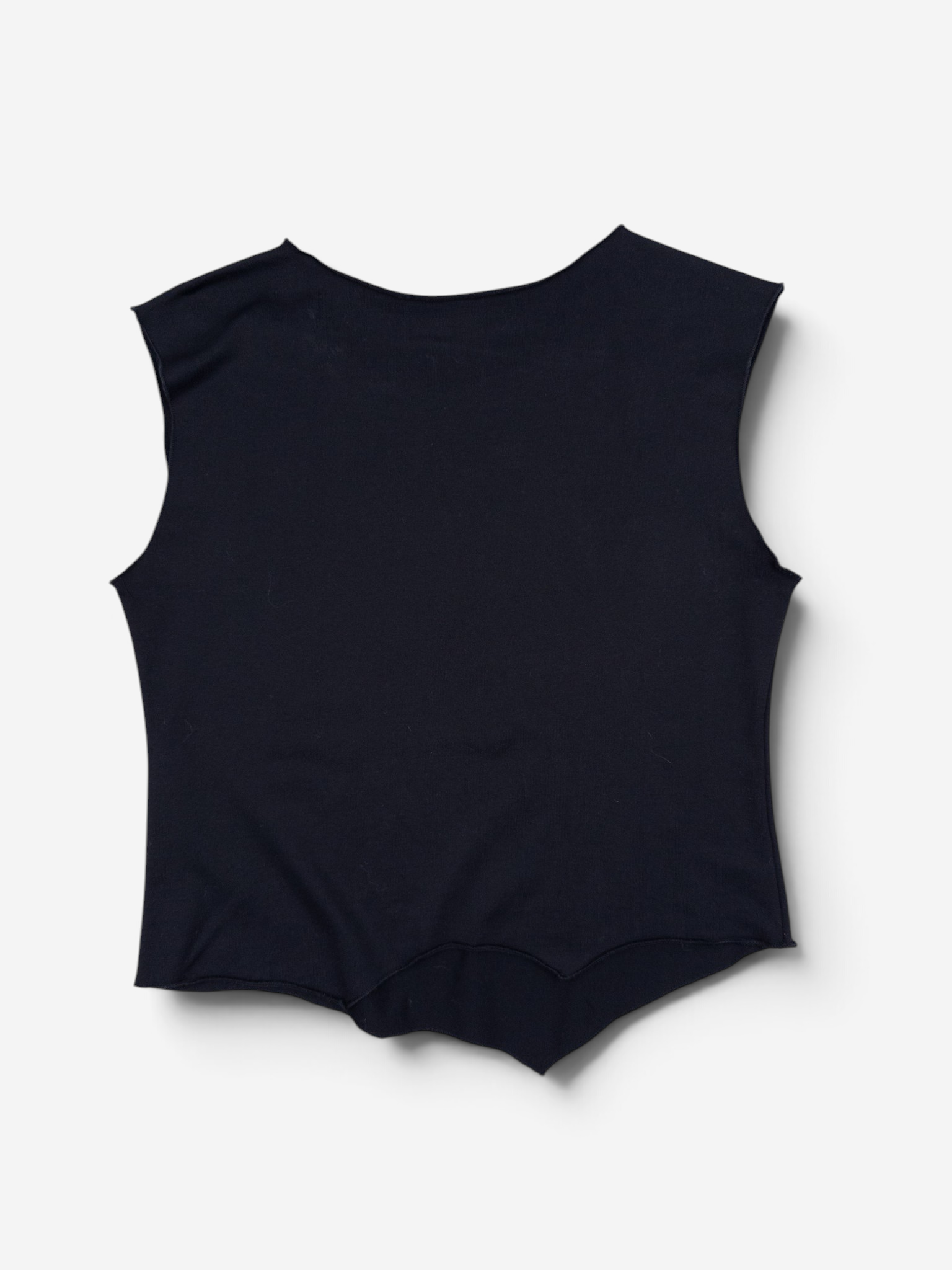 Dior by Galliano 2000s 'Dior Addict' Cut Off Tank Top – back view
