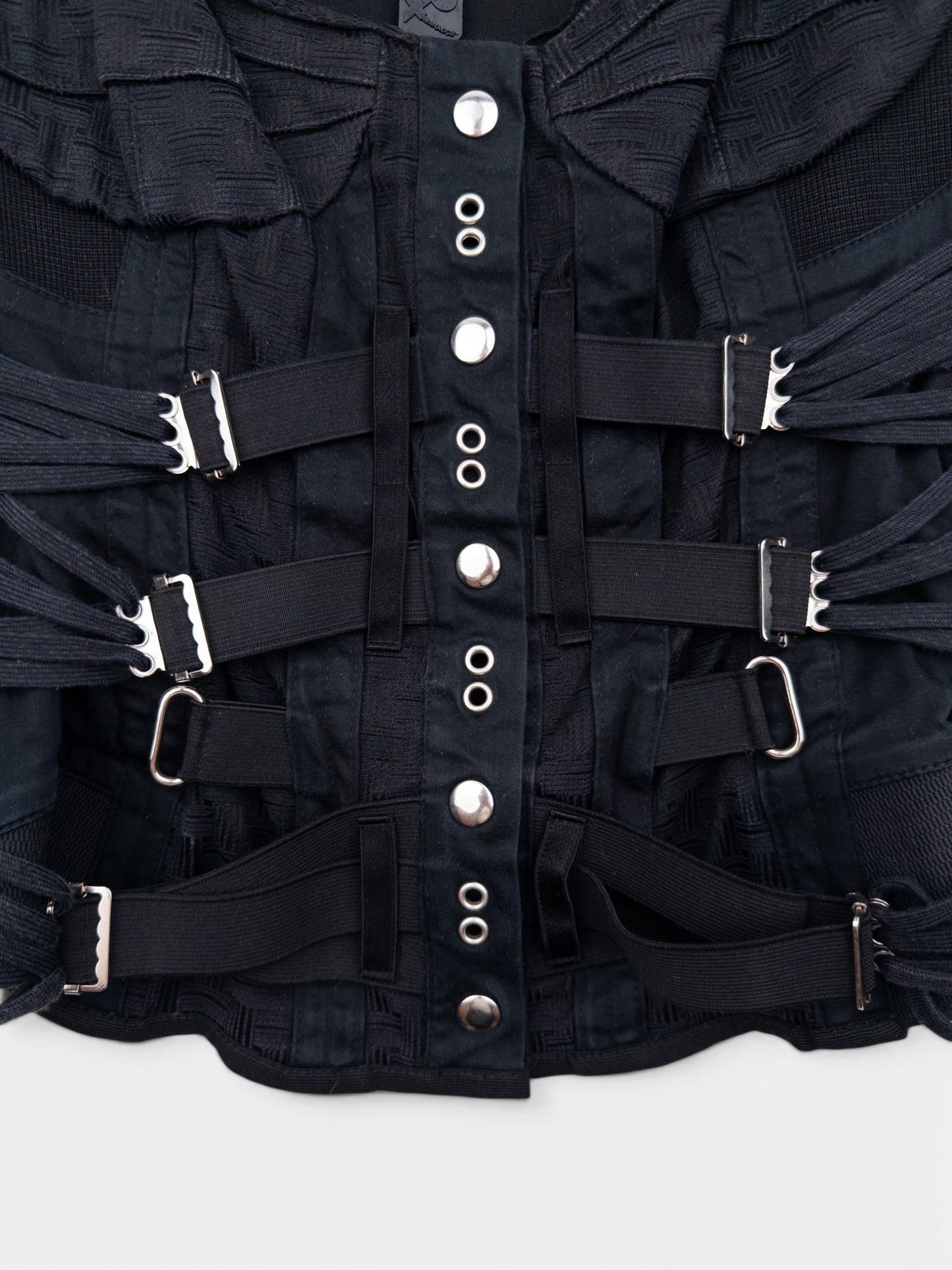 Dolce & Gabbana SS03 Bondage Corset Bustier – buckle strap detail
