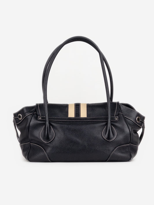 Prada 2000s Vitello Daino Stripe Shoulder Bag – photo 3