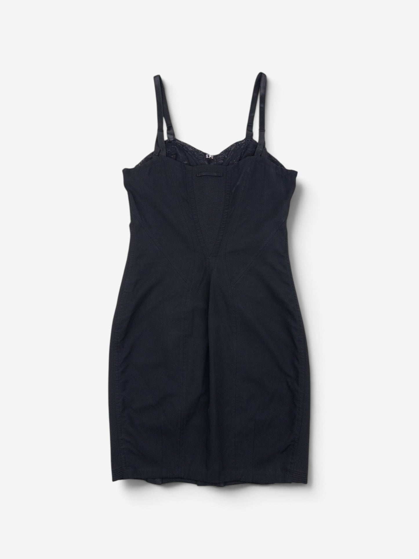 Jean Paul Gaultier 90s Madonna Corset Lace Mini Dress – back view