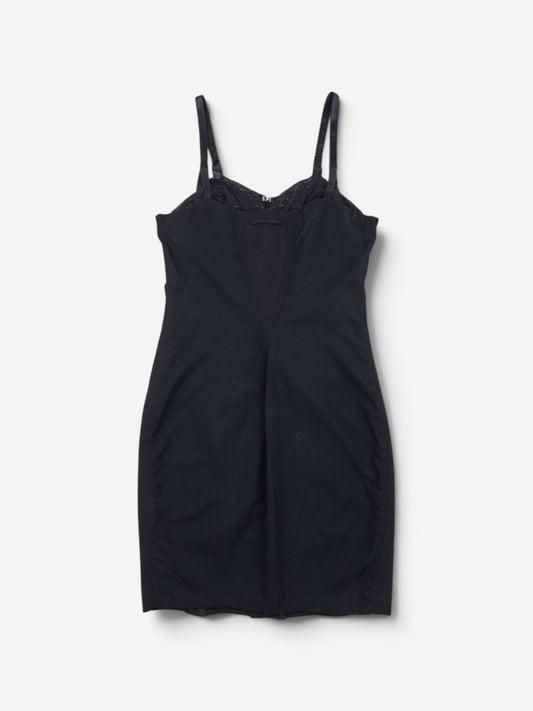 Jean Paul Gaultier 90s Madonna Corset Lace Mini Dress – back view