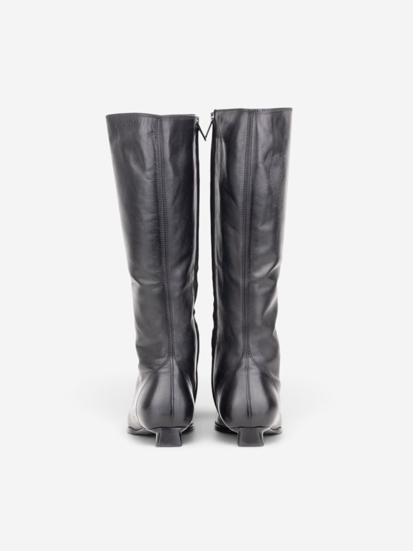 Fendi by Karl Lagerfeld 2000s Mid-Calf Riding Boots – back view