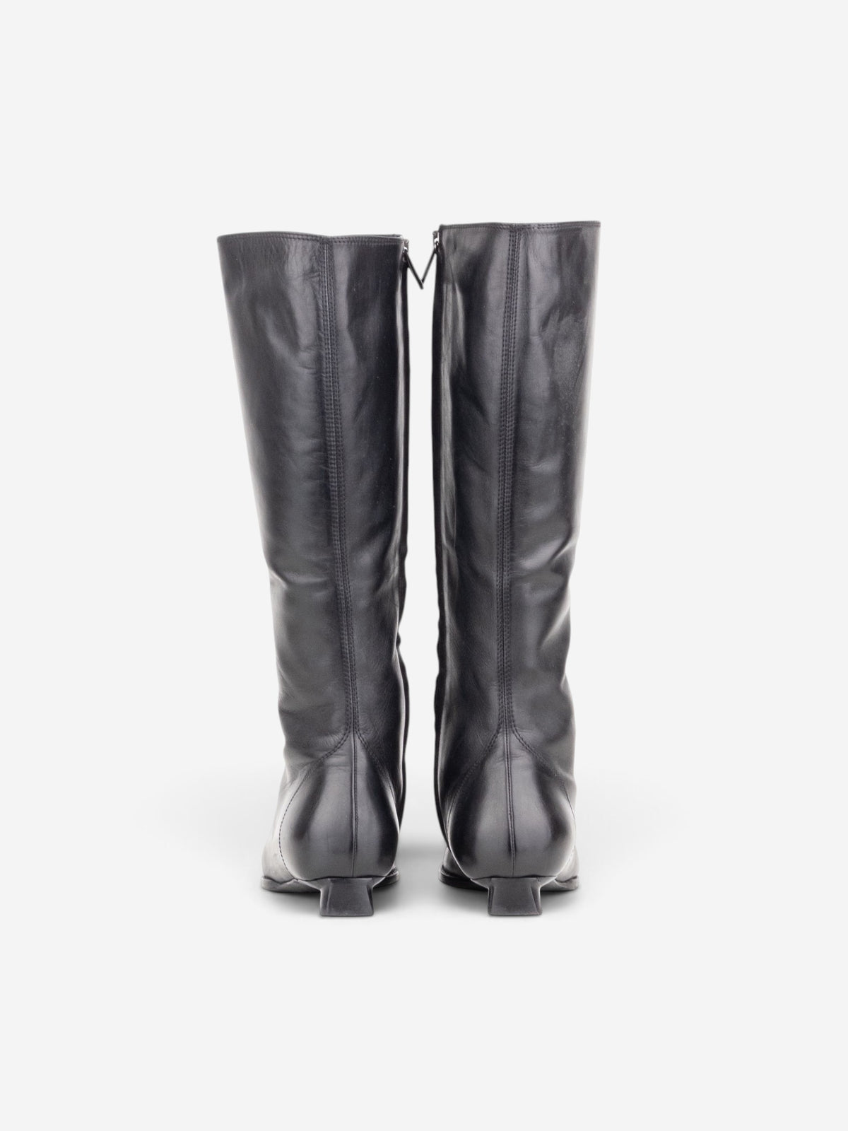 Fendi by Karl Lagerfeld 2000s Mid-Calf Riding Boots – back view