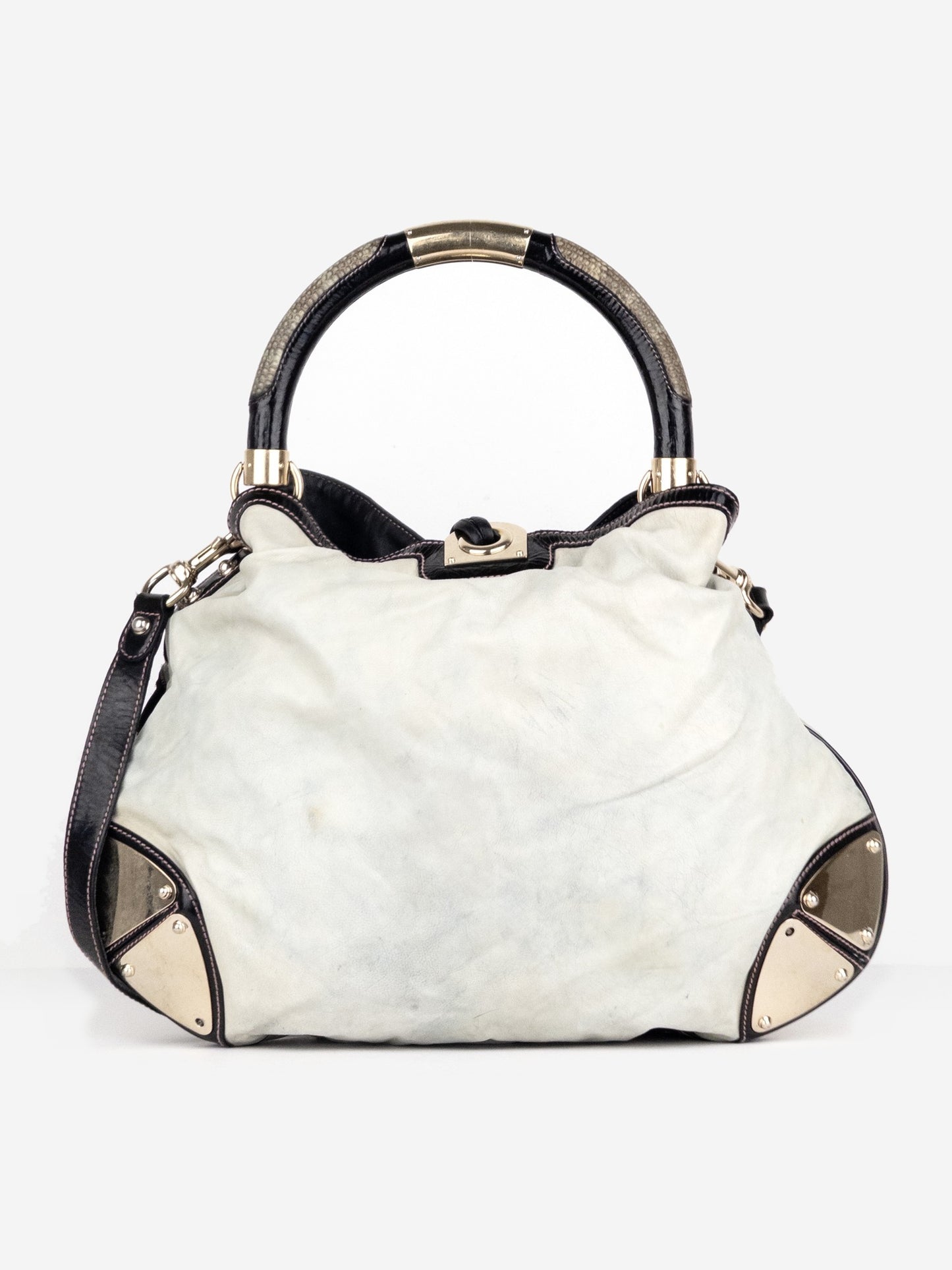 Gucci by Tom Ford 2000s Babouska Floral Patchwork ‘Indy’ Hobo Shoulder Bag