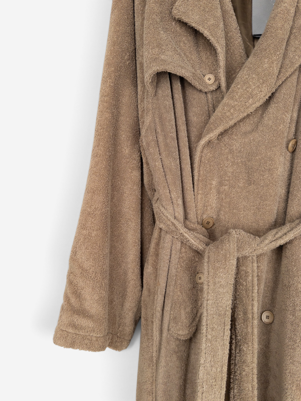 Balenciaga AW22 Double-Breasted Towel Trench Coat – belt detail