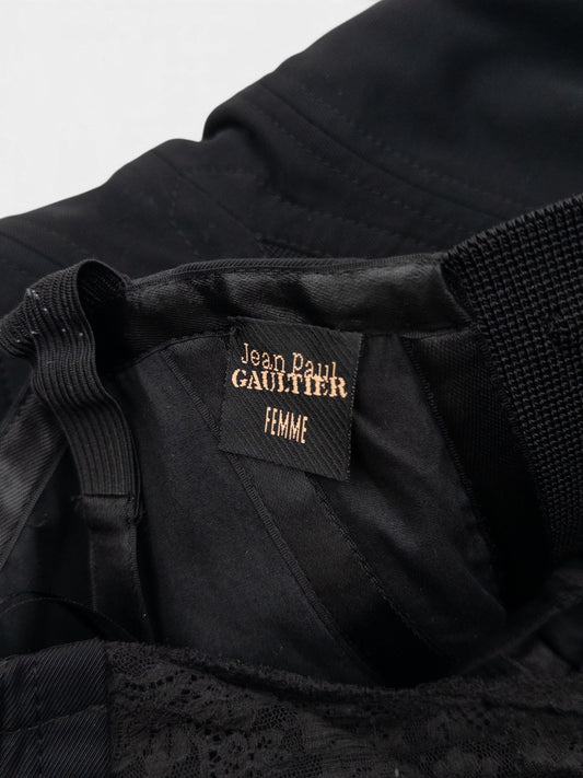 Jean Paul Gaultier 90s Madonna Corset Lace Mini Dress – brand label