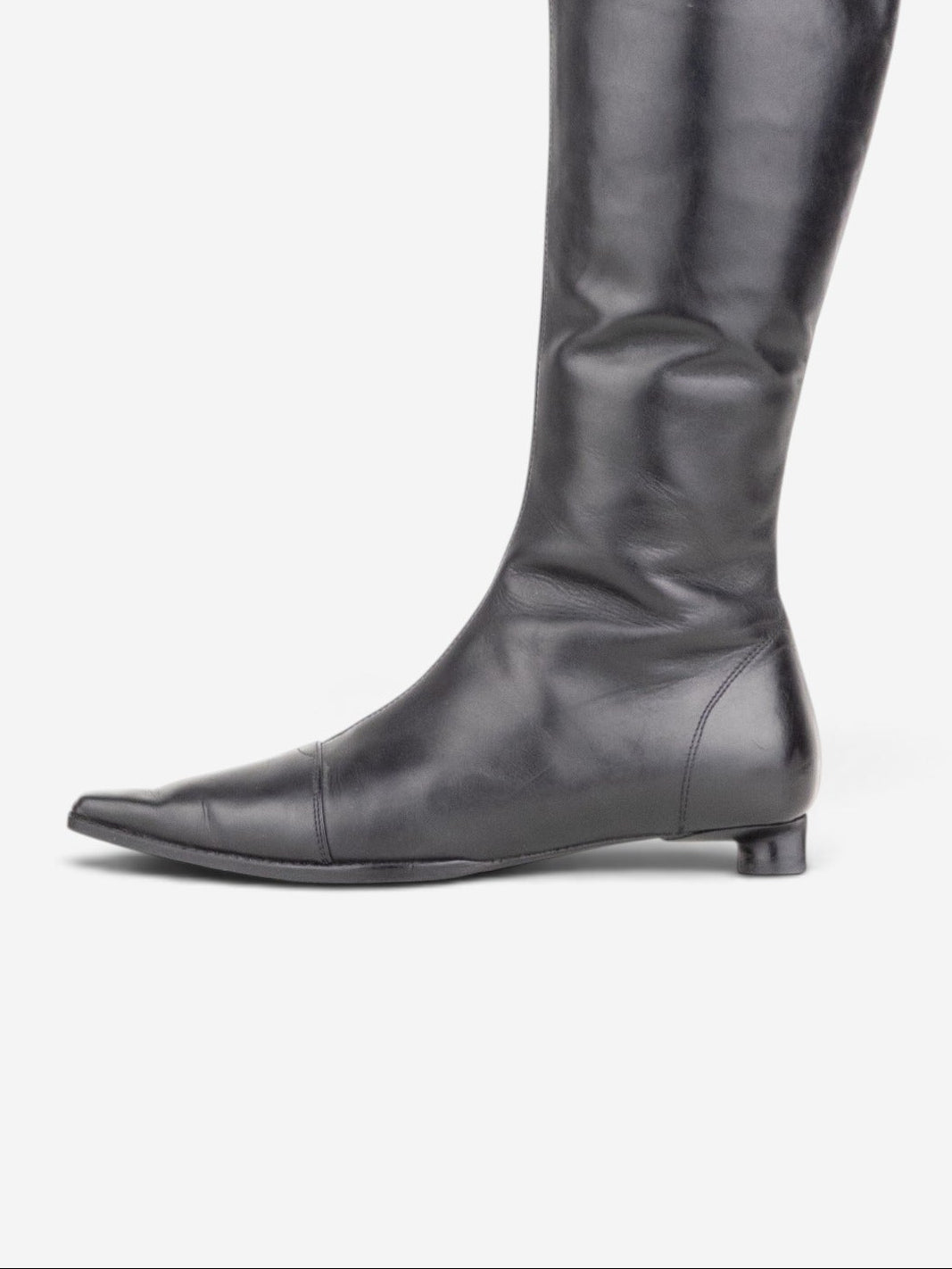 Fendi by Karl Lagerfeld 2000s Mid-Calf Riding Boots – side view