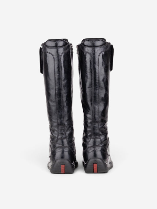 Prada 2000s Americas Cup Sneaker Boots – side view