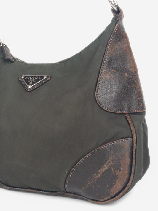 Prada 2000s Tessuto Hybrid Hobo Shoulder Bag – photo 4