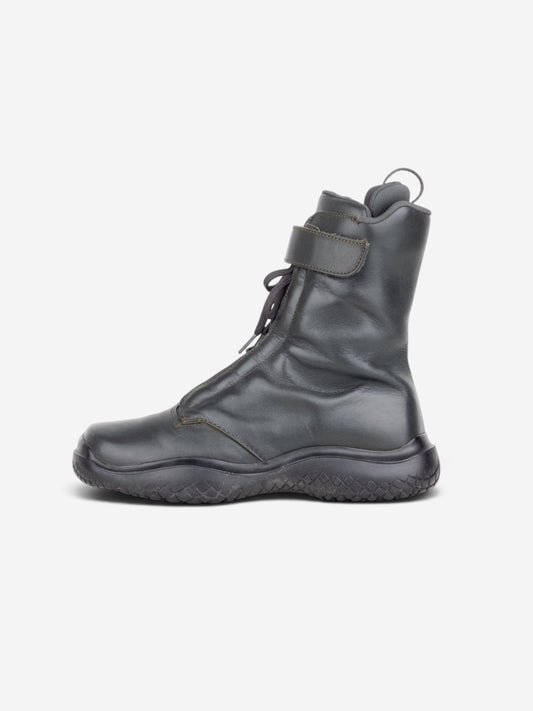 Prada AW99 Square Toe Vibram Combat Boots – profile view