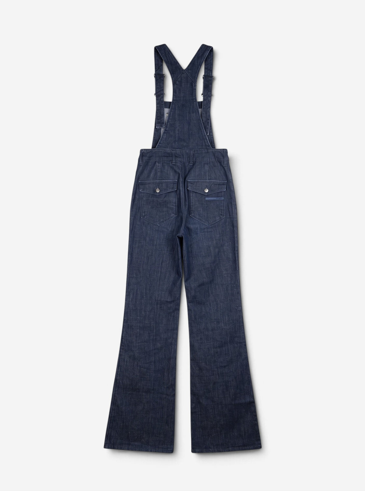 Prada 2000s Denim Dungarees – flat back view
