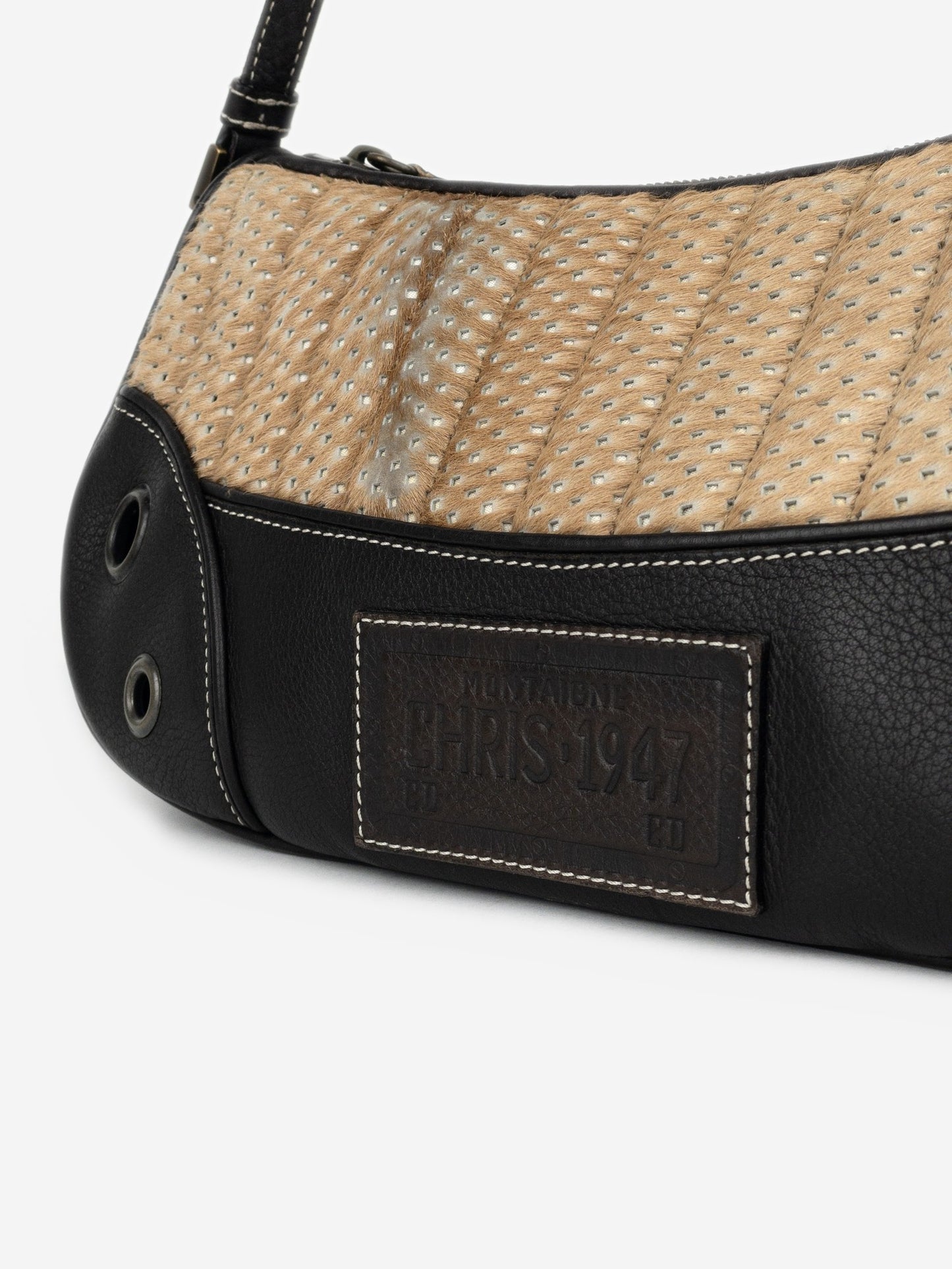 Dior by Galliano SS01 Montaigne Cadillac Fur Shoulder Bag