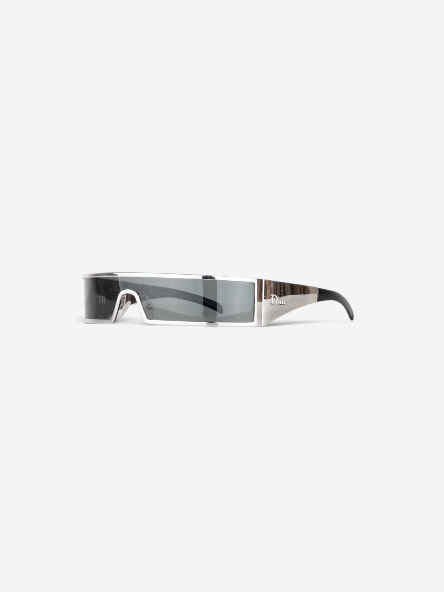 Dior by Galliano SS03 'Dior Punk' Wrap Mask Shield Sunglasses – front view