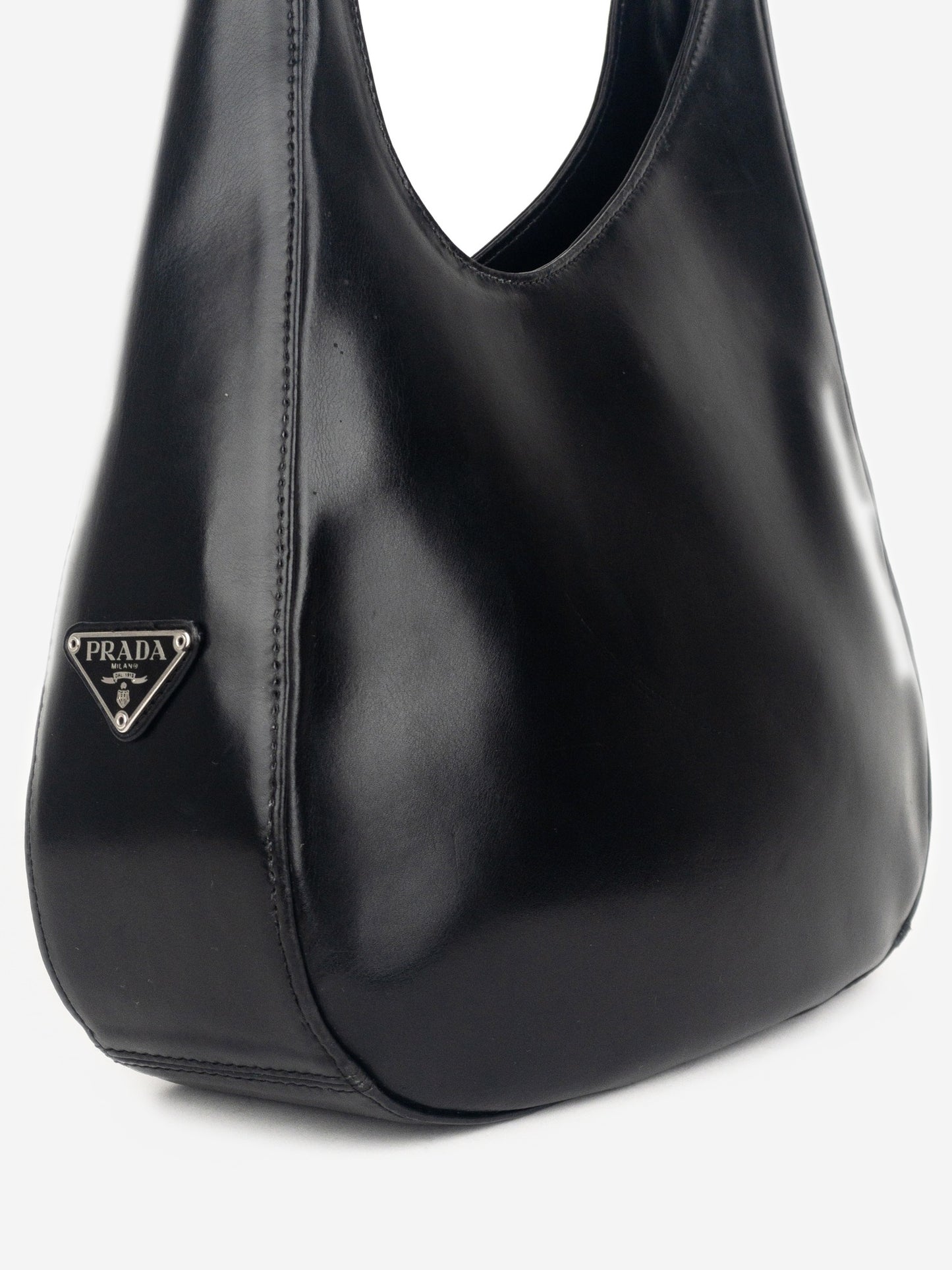 Prada AW98 Leather Hobo Shoulder Bag