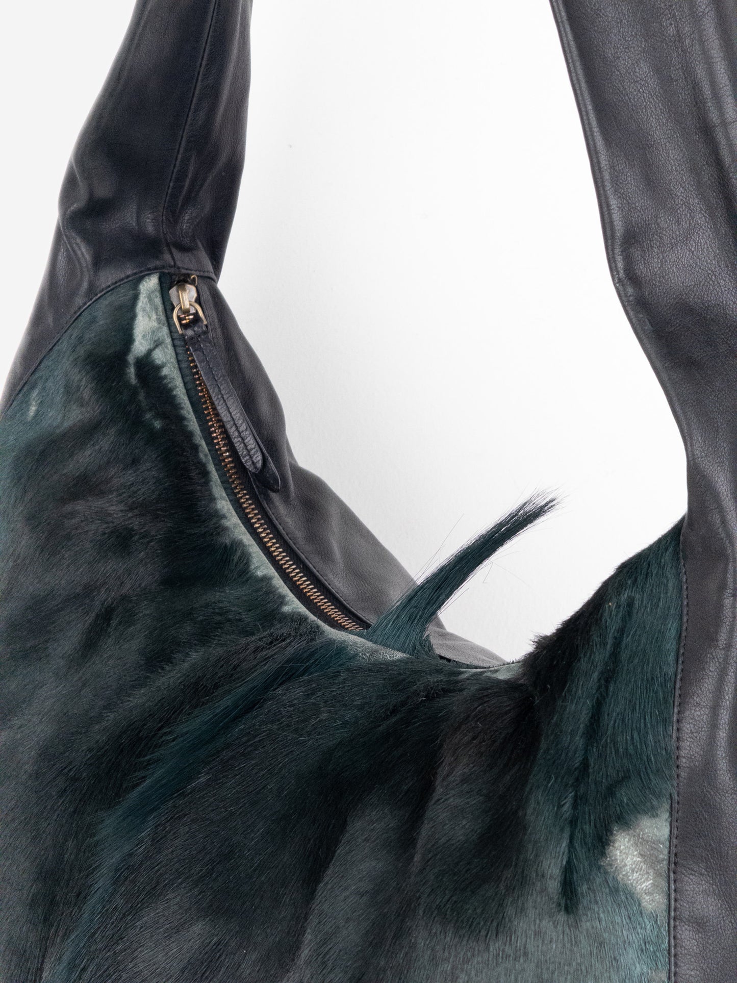 Dries Van Noten SS15 Pony Hair Fur Messenger Crossbody Sling Bag