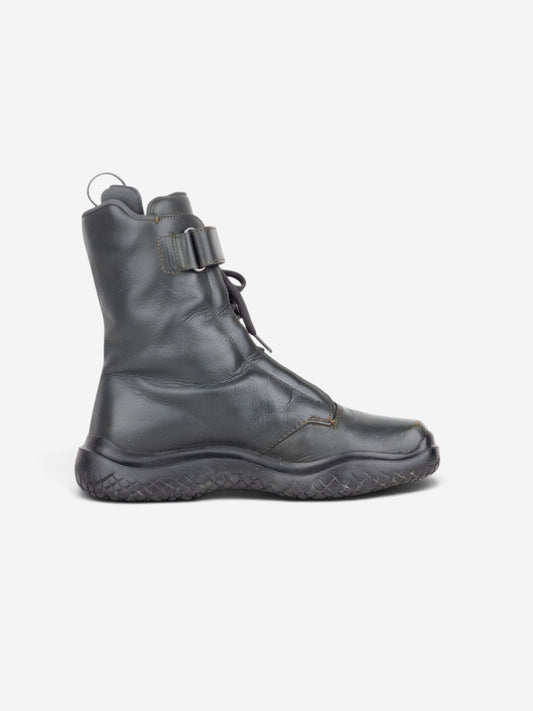 Prada AW99 Square Toe Vibram Combat Boots – side view