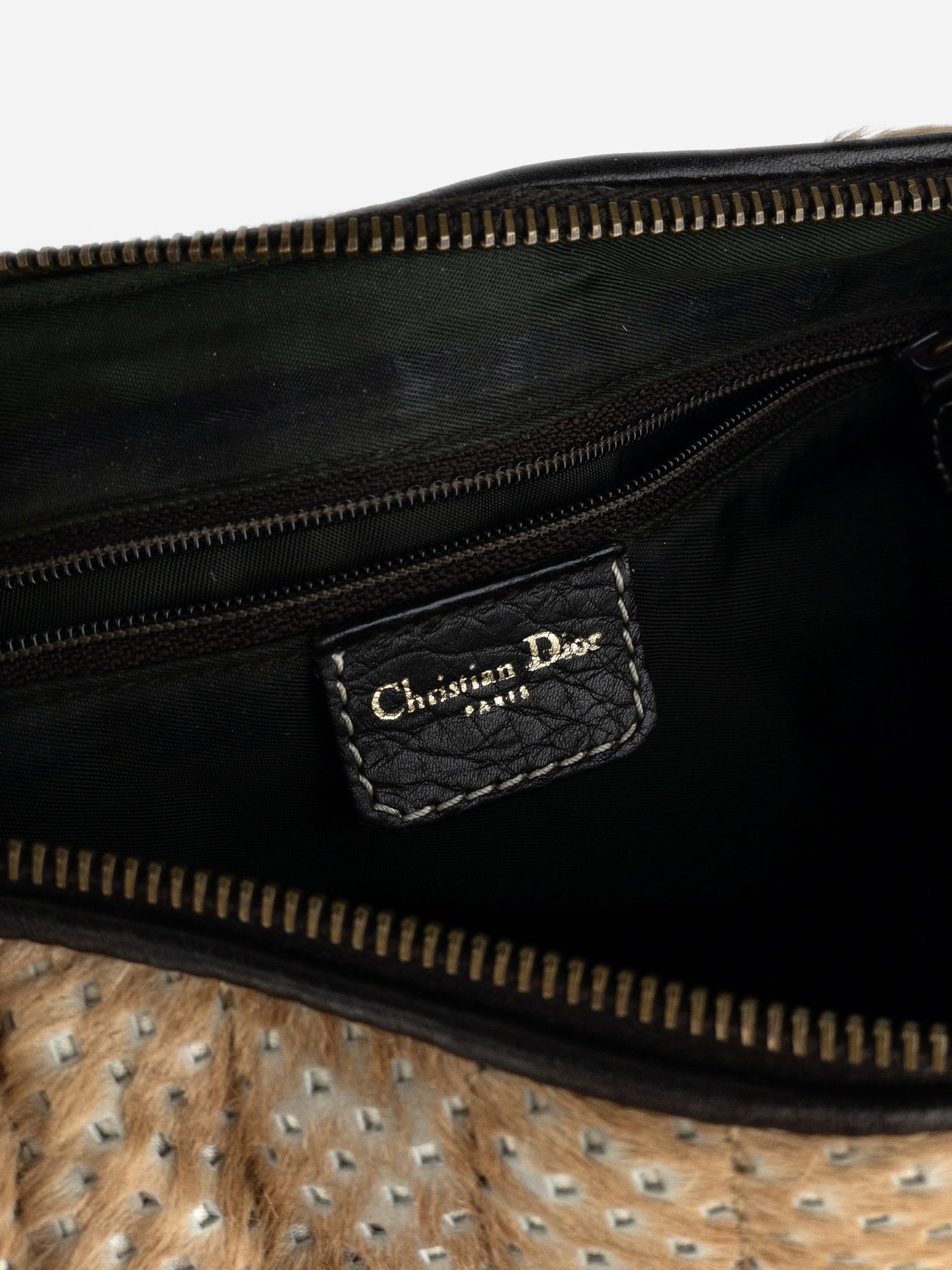 Dior by Galliano SS01 Montaigne Cadillac Fur Shoulder Bag