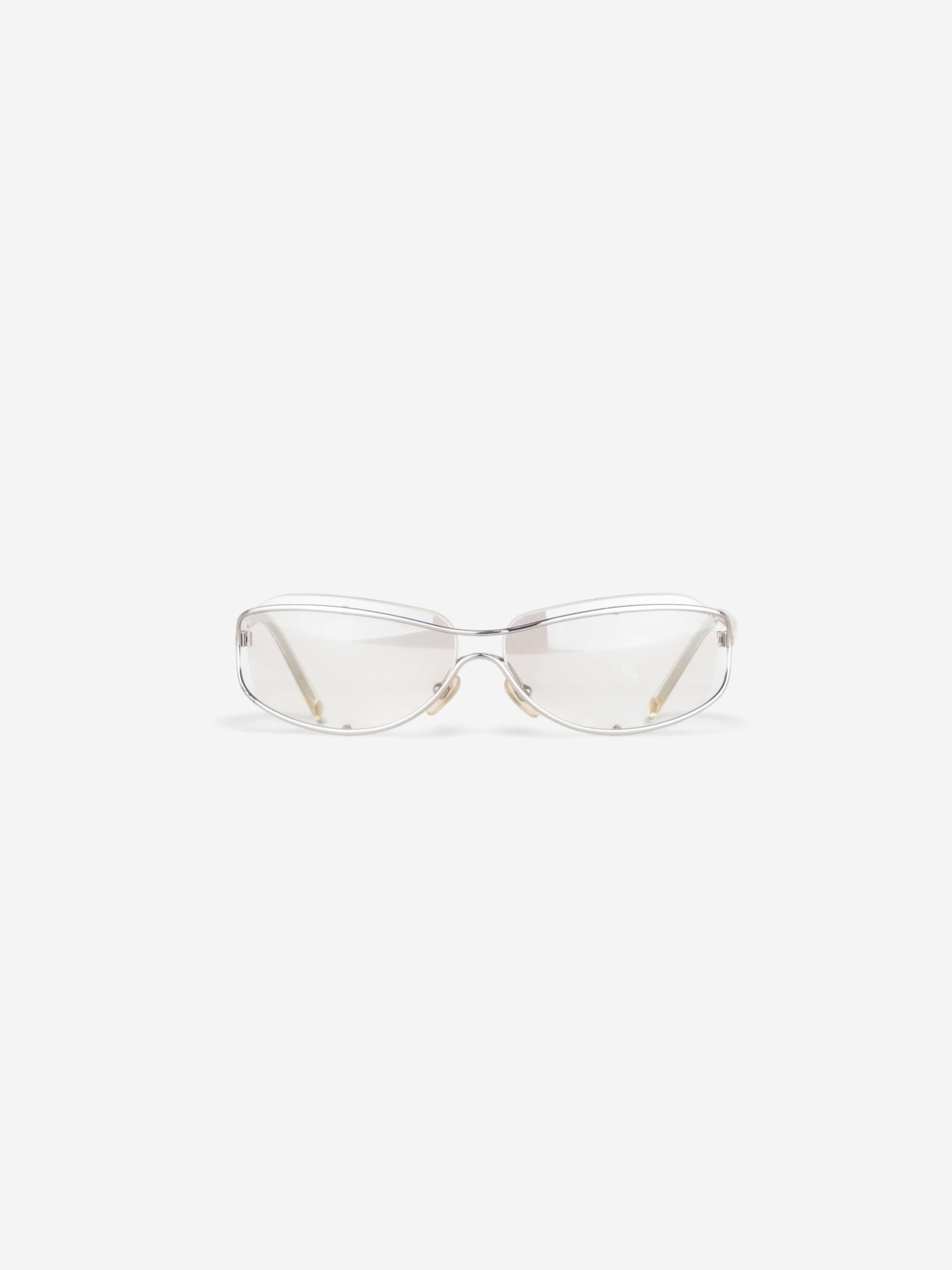 Chanel by Karl Lagerfeld 2000s '4027' Rimless Sports Goggle Sunglasses – front view