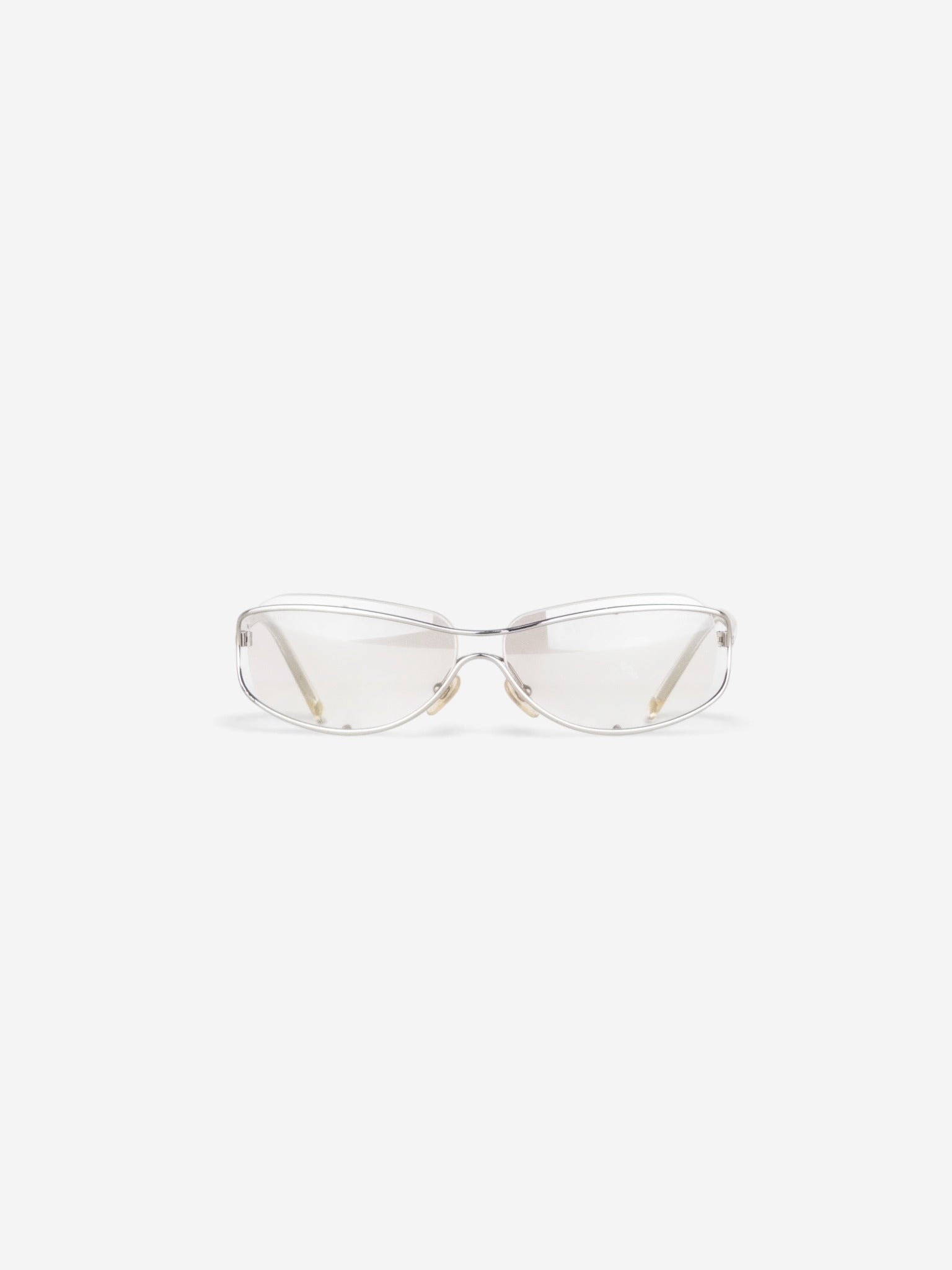 Chanel by Karl Lagerfeld 2000s '4027' Rimless Sports Goggle Sunglasses – front view