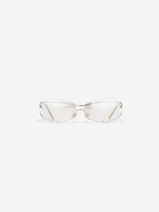 Chanel by Karl Lagerfeld 2000s '4027' Rimless Sports Goggle Sunglasses – front view