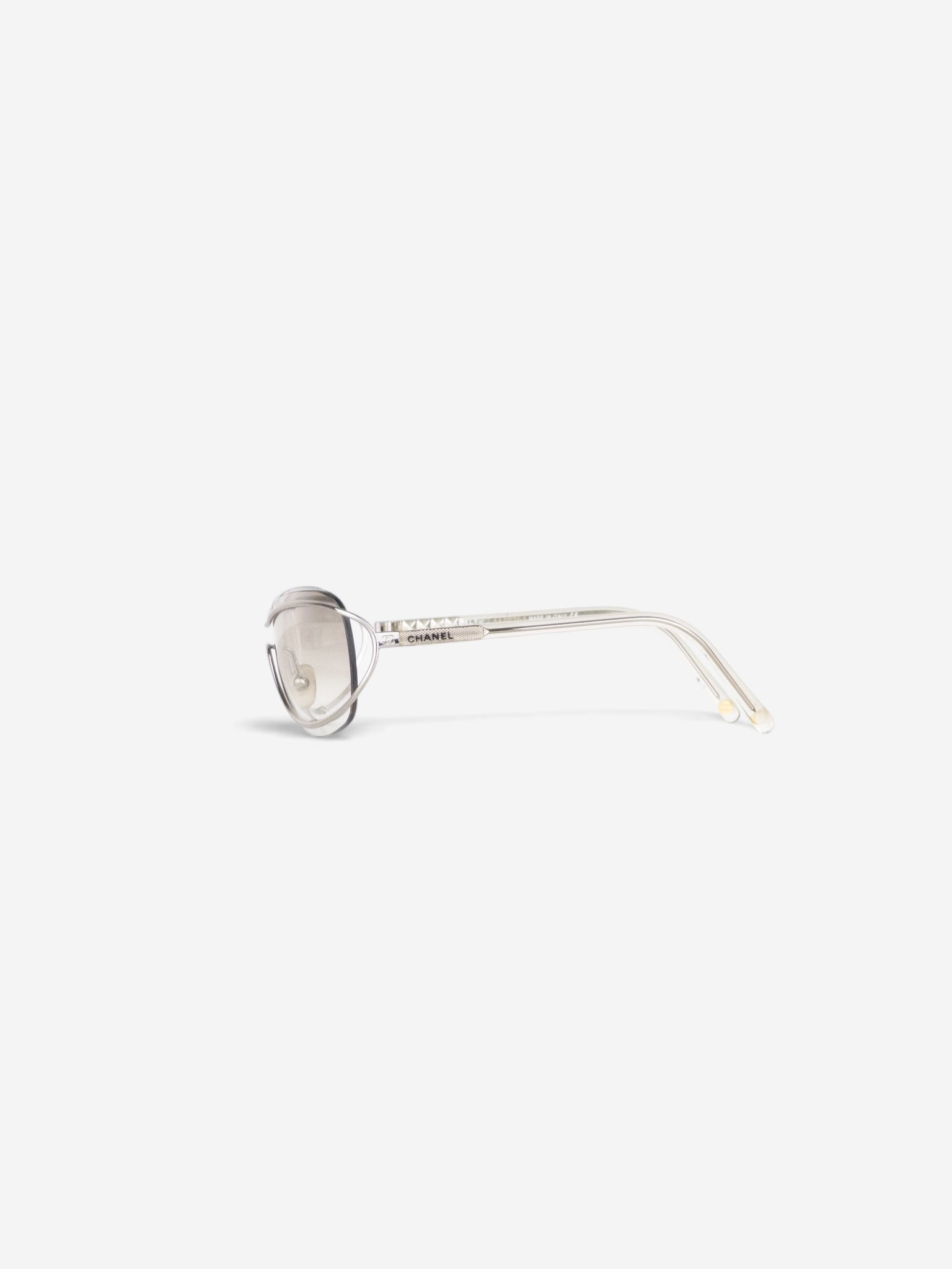 Chanel by Karl Lagerfeld 2000s '4027' Rimless Sports Goggle Sunglasses – side view