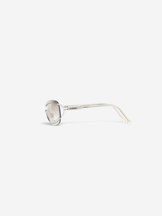 Chanel by Karl Lagerfeld 2000s '4027' Rimless Sports Goggle Sunglasses – side view