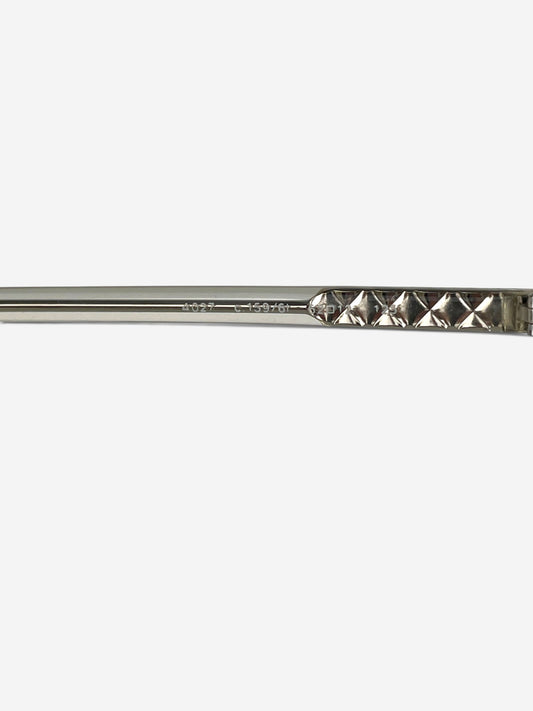 Chanel by Karl Lagerfeld 2000s '4027' Rimless Sports Goggle Sunglasses – model number engraving detail