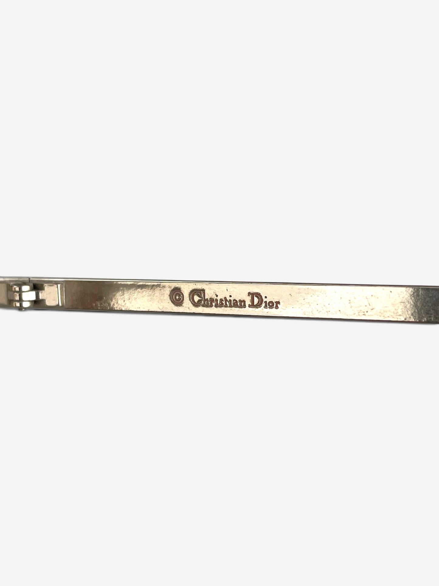 Dior by Galliano 2000s 'Hit 1' Rimless Swarovski Rhinestone Sunglasses – brand marking detail