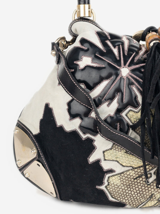 Gucci by Tom Ford 2000s Babouska Floral Patchwork ‘Indy’ Hobo Shoulder Bag – photo 4