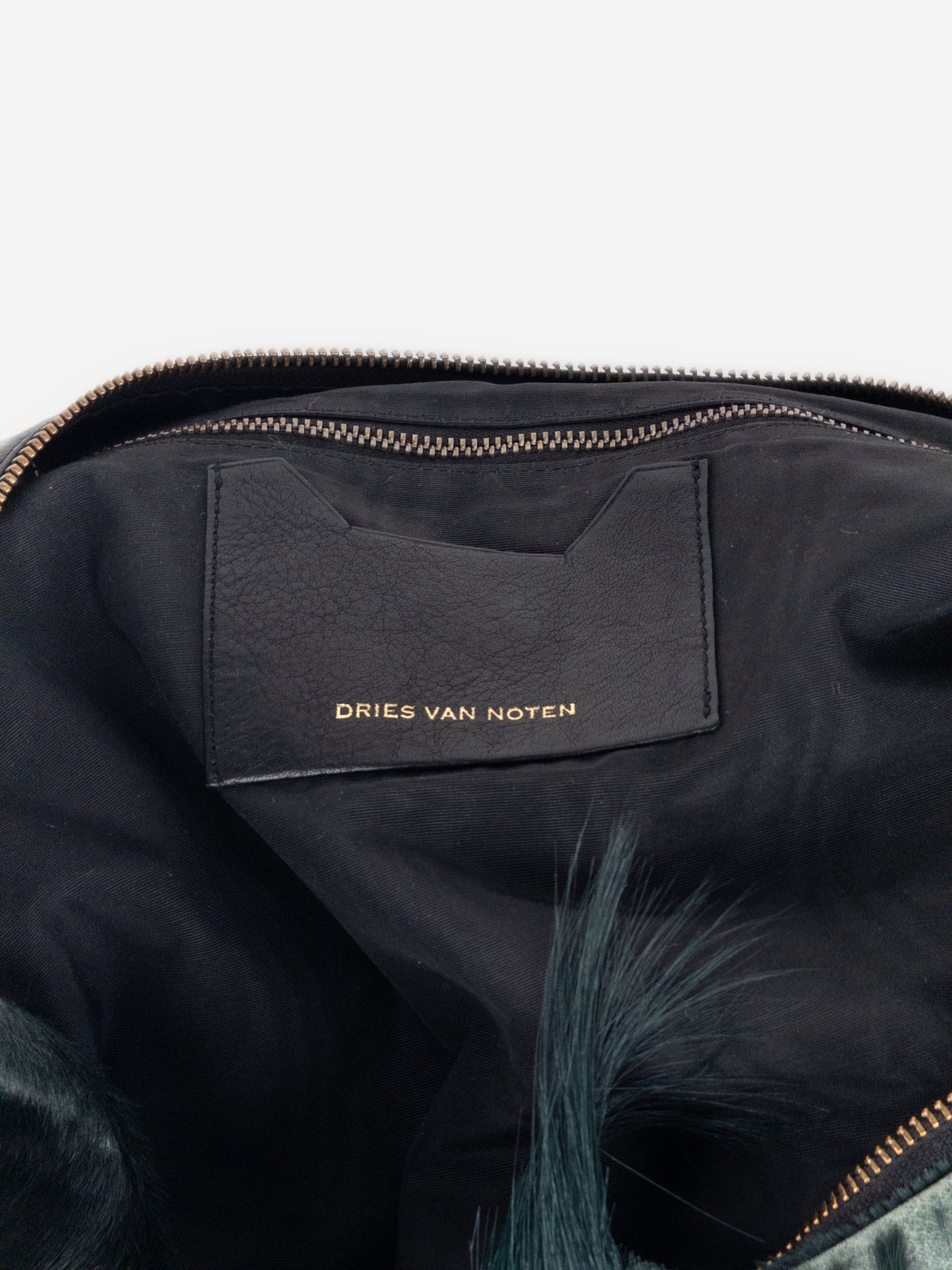 Dries Van Noten SS15 Pony Hair Fur Messenger Crossbody Sling Bag