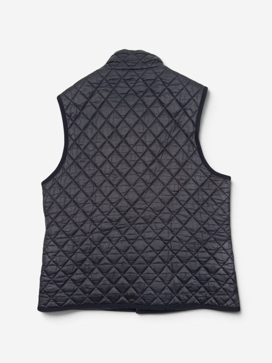 Chanel by Karl Lagerfeld 2010s CC Quilted Puffer Biker Vest – back view