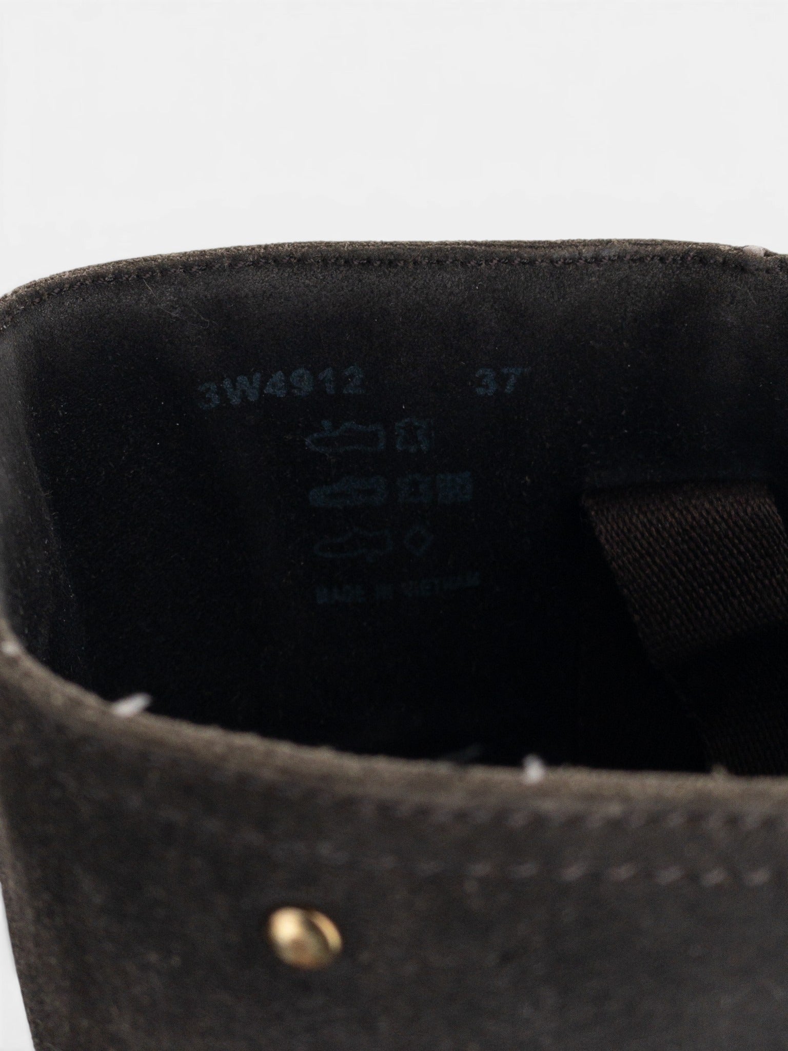 Prada 2000s Mid Calf Suede Biker Boots – detail view