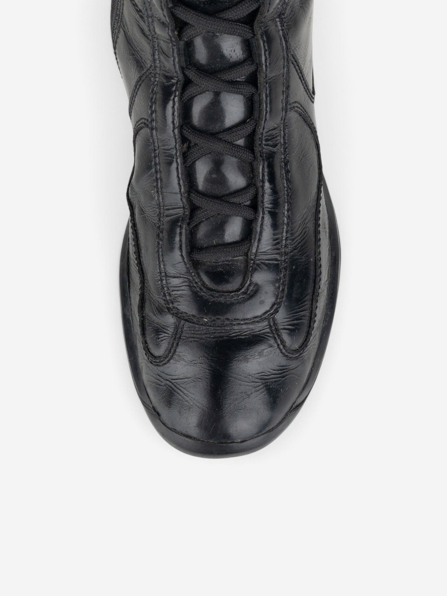 Prada 2000s Americas Cup Sneaker Boots – detail view
