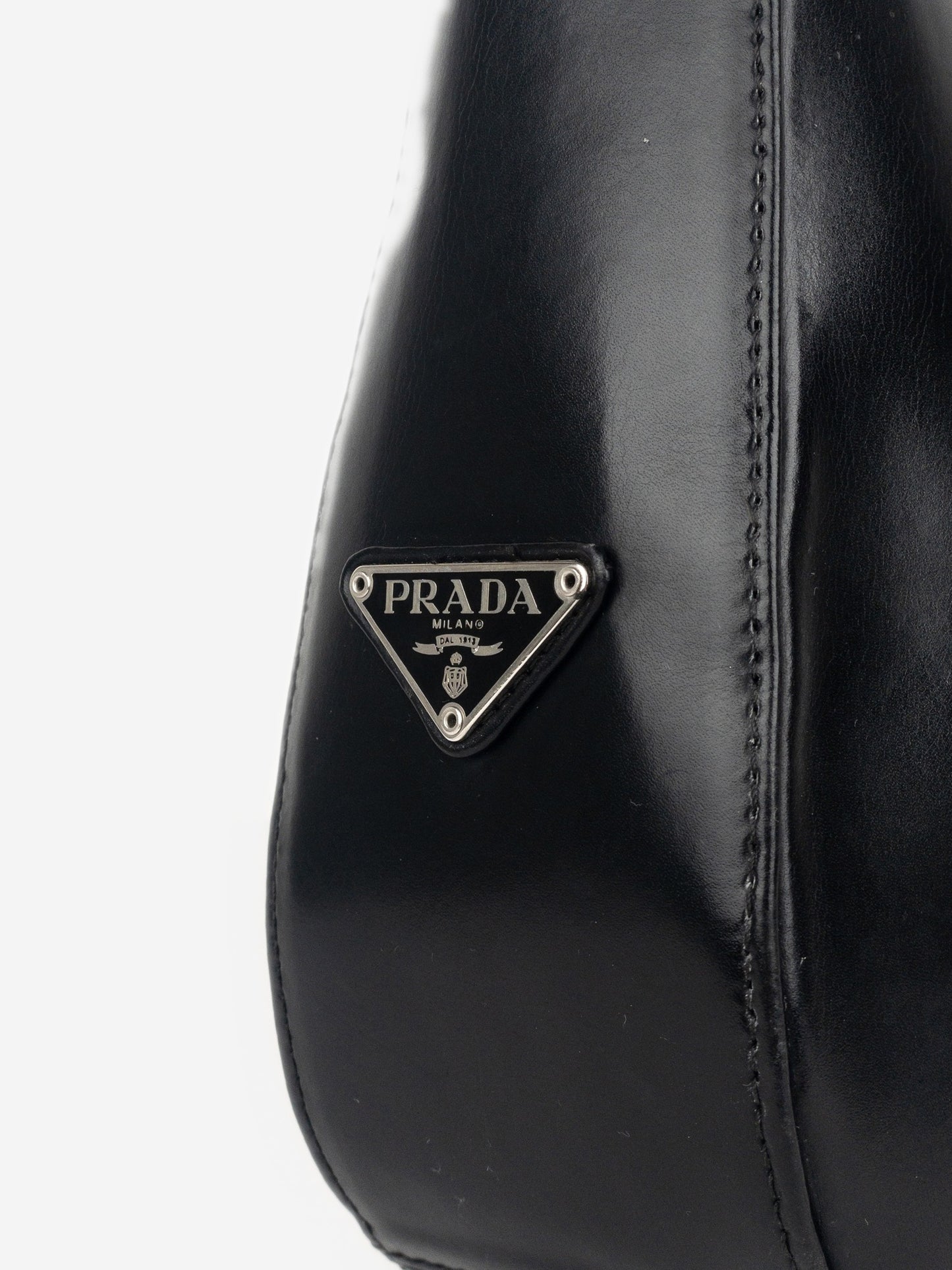Prada AW98 Leather Hobo Shoulder Bag