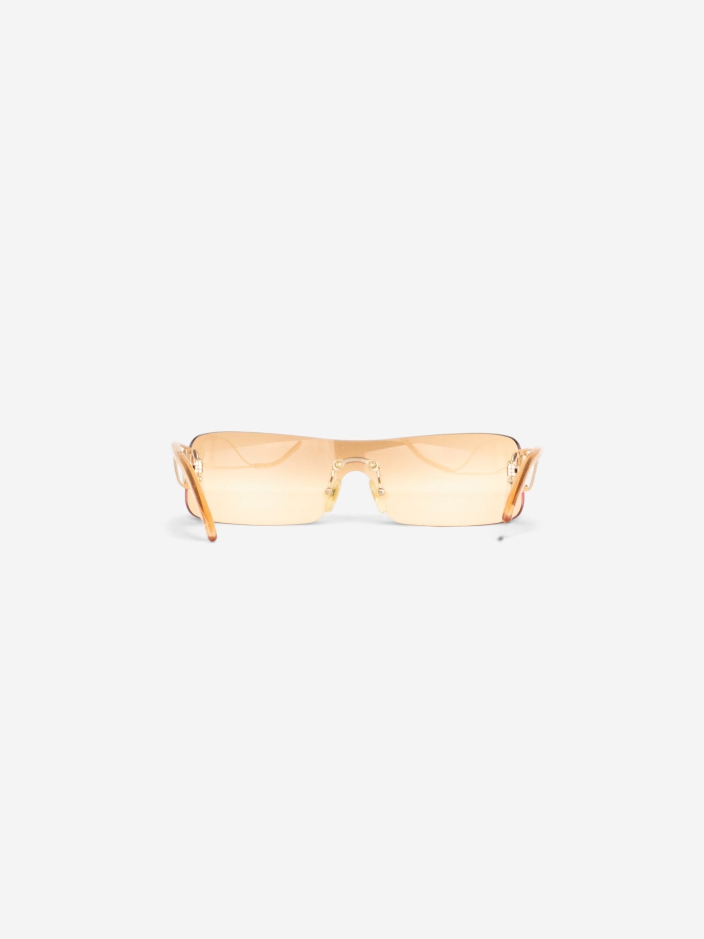 Dior by Galliano 2000s 'Miss Diorella' Wrap Mask Shield Sunglasses – back view