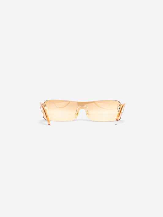 Dior by Galliano 2000s 'Miss Diorella' Wrap Mask Shield Sunglasses – back view