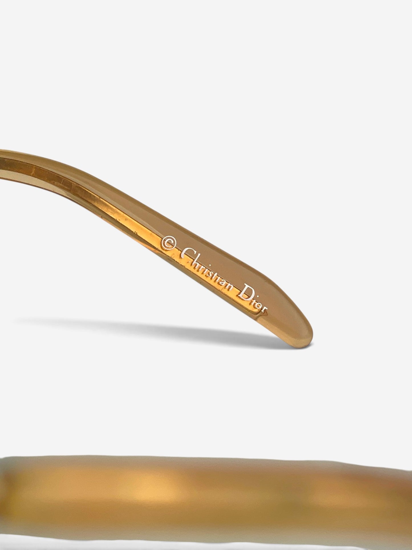 Dior by Galliano 2000s 'Miss Diorella' Wrap Mask Shield Sunglasses – brand marking detail
