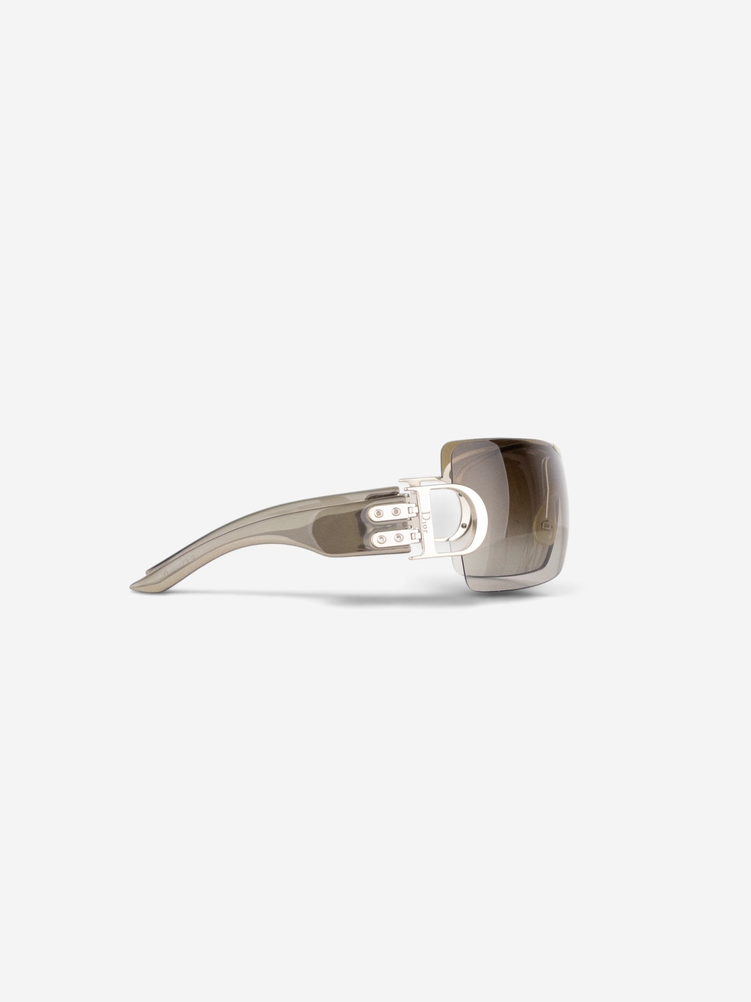 Dior by Galliano 2000s 'Airspeed 1' Wrap Mask Shield Sunglasses – side view from the other side