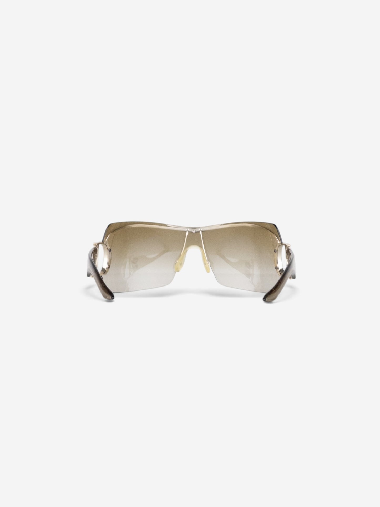 Dior by Galliano 2000s 'Airspeed 1' Wrap Mask Shield Sunglasses – back view