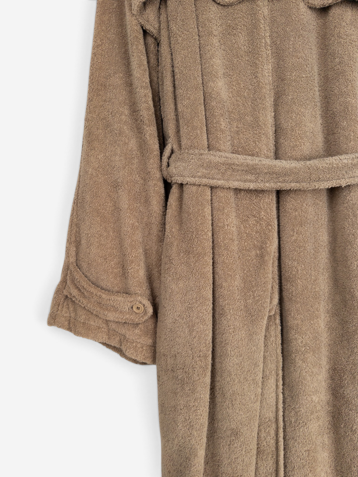 Balenciaga AW22 Double-Breasted Towel Trench Coat – sleeve detail