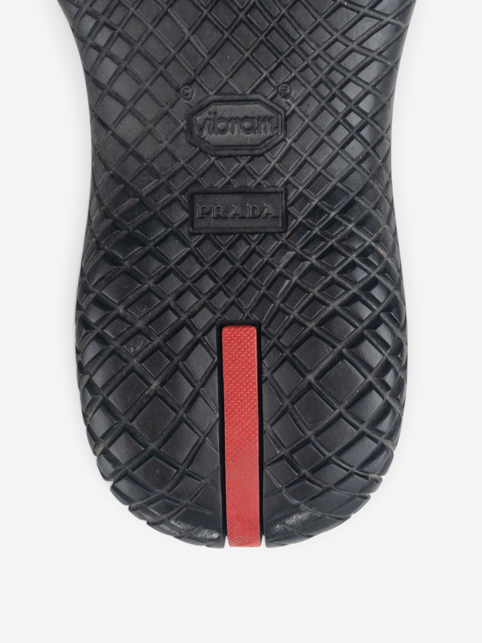 Prada AW99 Square Toe Vibram Combat Boots – detail view