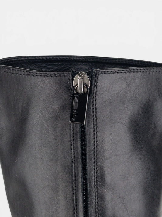 Fendi by Karl Lagerfeld 2000s Mid-Calf Riding Boots – detail view