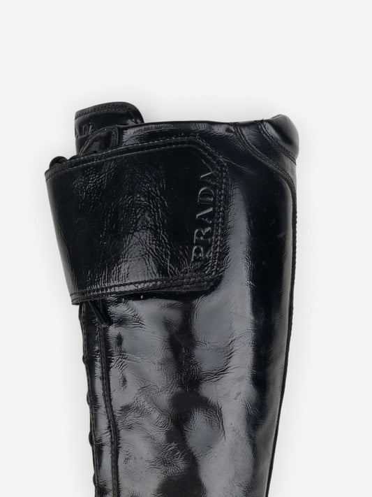 Prada 2000s Americas Cup Sneaker Boots – detail view