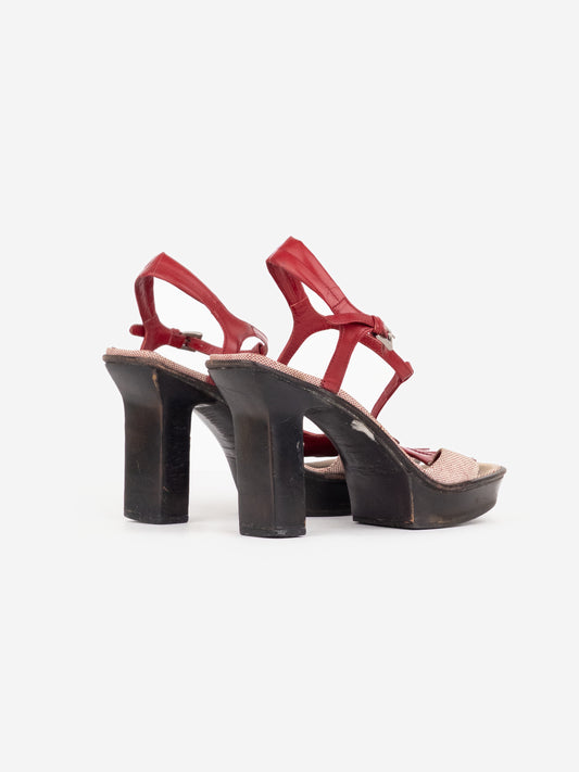 Prada SS99 Split Sole Platform Sandal Heels