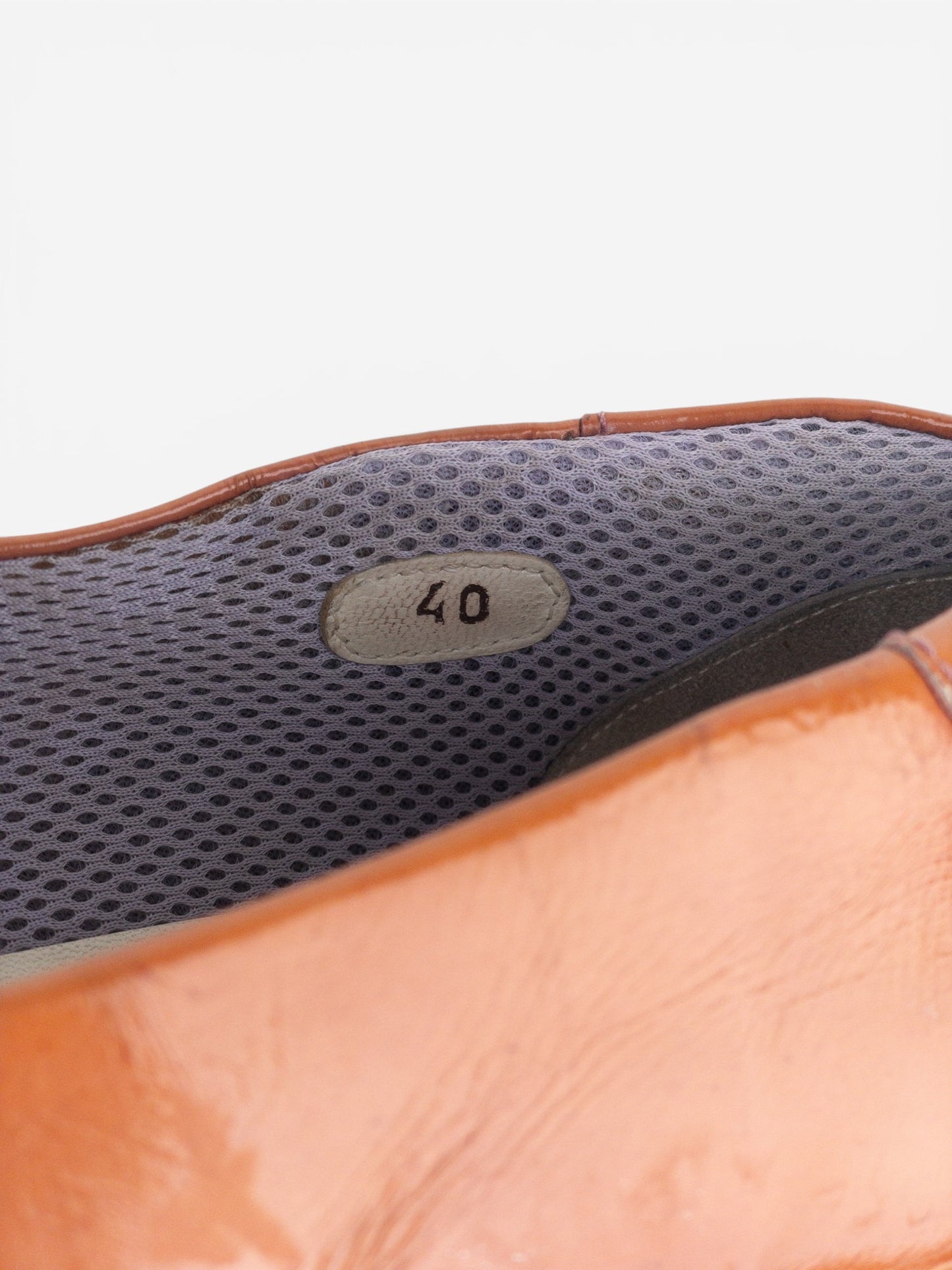 Miu Miu 2000s Square Toe Sports Penny Loafers – detail view