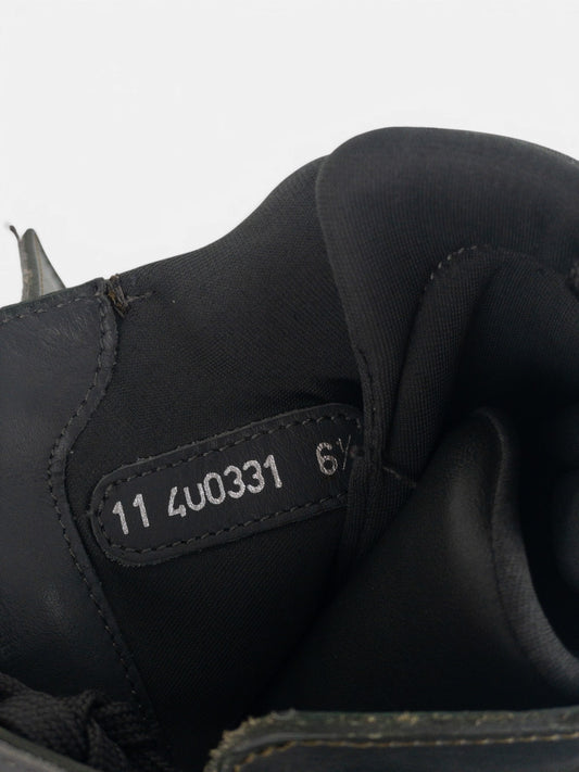 Prada AW99 Square Toe Vibram Combat Boots – detail view